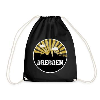 Dresden Skyline Home Game - Drawstring Bag - black - Front