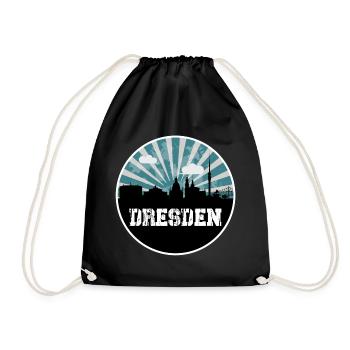 Horizon de l’heure bleue de Dresde - Sac de sport léger - noir - Devant