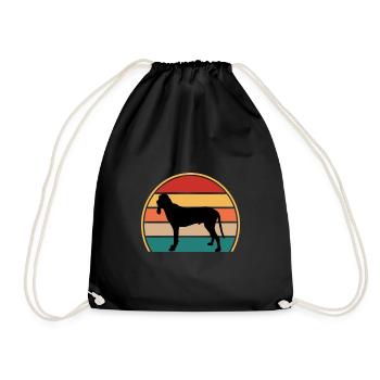 Ariegeois Dog Lover Silhouette Vintage Sunset - Sac de sport léger - noir - Devant