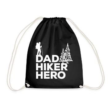 Nature Experience Hiking Routes Statement Hiking - Drawstring Bag - black - Front