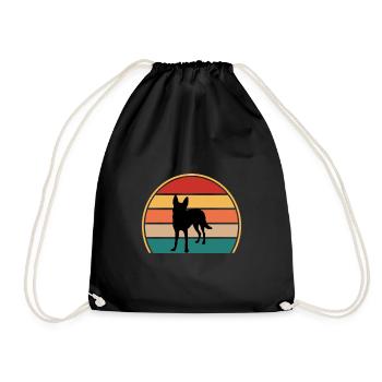Carolina Dog Lover Silhouette Vintage Sunset - Sac de sport léger - noir - Devant
