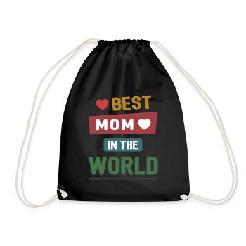 Meilleure maman du monde - Sac de sport léger - noir - Devant