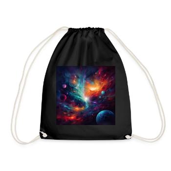 Space Abstract Space and Time Universe - Drawstring Bag - black - Front