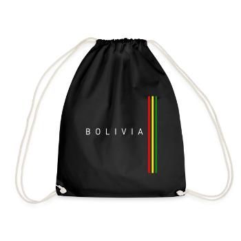 Drapeau bolivien, fierté bolivienne - Sac de sport léger - noir - Devant