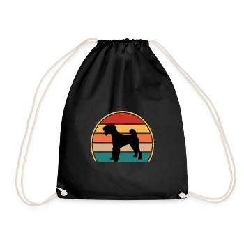 Lakeland Terrier Dog Lover Silhouette Retro Sunset - Sac de sport léger - noir - Devant
