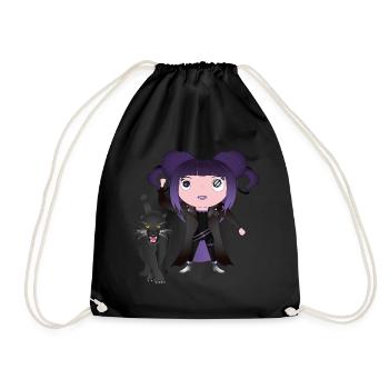 Lana - Drawstring Bag - black - Front