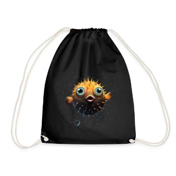 Poisson-globe - Sac de sport léger - noir - Devant
