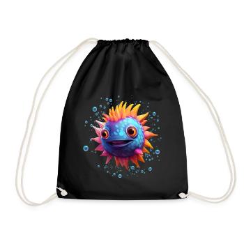 Poisson-globe - Sac de sport léger - noir - Devant