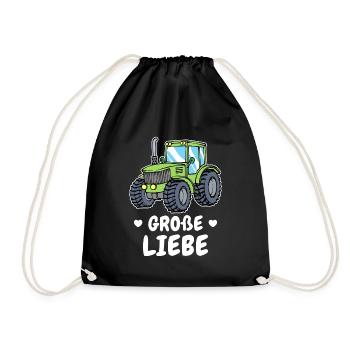 Tracteur de véhicule utilitaire Déclaration de l’agriculteur Champ de tracteur - Sac de sport léger - noir - Devant