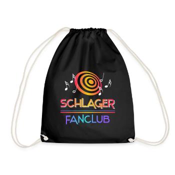 Schlager Fanclub - Turnbeutel - Schwarz - Vorne