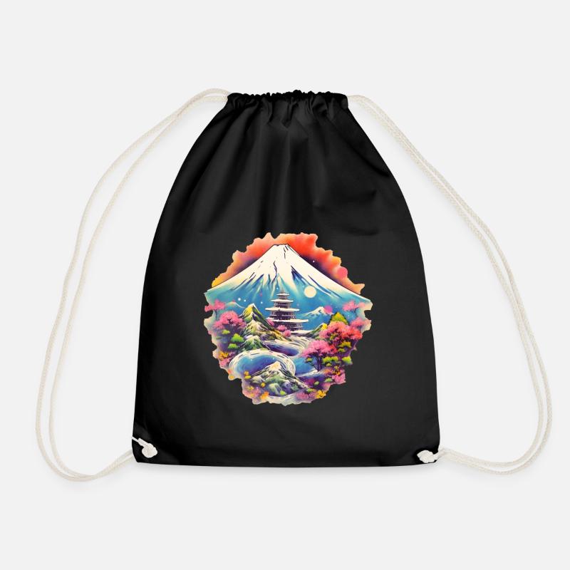 Mont Fuji - Sac de sport léger - noir