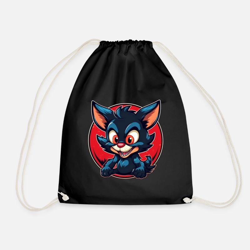 Diable de Tasmanie super mignon - Sac de sport léger - noir
