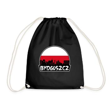Bydgoszcz Pologne Flag Skyline Silhouette Voyage - Sac de sport léger - noir - Devant