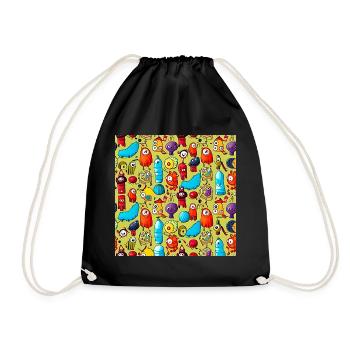 Modèle Happy Monsters - Sac de sport léger - noir - Devant