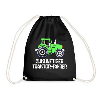 Landleben Fahrzeug Landwirt Traktor Statement - Turnbeutel - Schwarz - Vorne