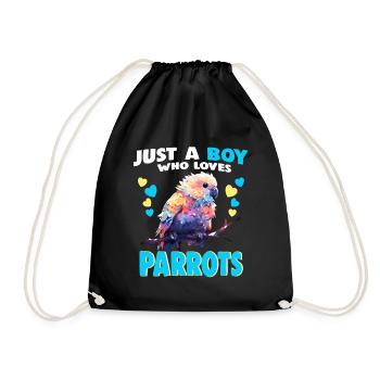 Juste un garçon qui aime les perroquets - Sac de sport léger - noir - Devant