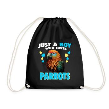 Juste un garçon qui aime les perroquets - Sac de sport léger - noir - Devant