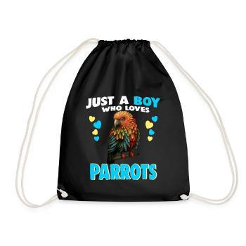 Juste un garçon qui aime les perroquets - Sac de sport léger - noir - Devant