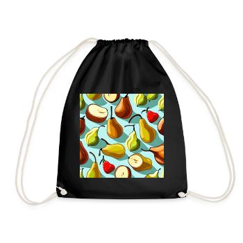 Pear Perfection - Drawstring Bag - black - Front