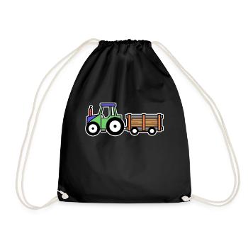 Tracteur agricole Véhicule à moteur Producteur biologique - Sac de sport léger - noir - Devant