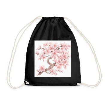 Japanese cherry tree blossoms - Drawstring Bag - black - Front