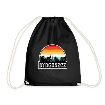 Bydgoszcz Pologne Flag Skyline Souvenir de voyage - Sac de sport léger - noir - Devant