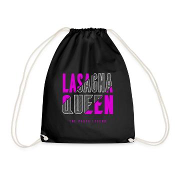 Reine des lasagnes - Sac de sport léger - noir - Devant