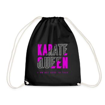 Reine du karaté - Sac de sport léger - noir - Devant