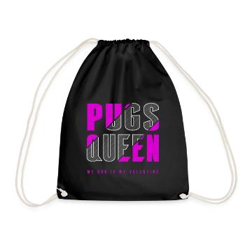 Reine des carlins - Sac de sport léger - noir - Devant
