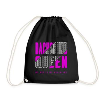Reine teckel - Sac de sport léger - noir - Devant