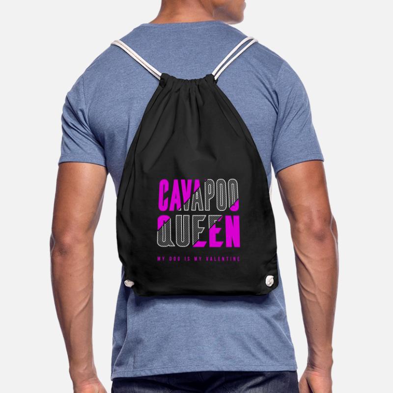 Cavapoo Queen Drawstring Bag