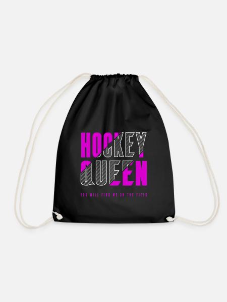 Hockey Königin - Turnbeutel - Schwarz
