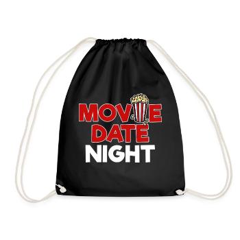 Popcorn Déclaration Films Cinéma Nuit Streaming - Sac de sport léger - noir - Devant