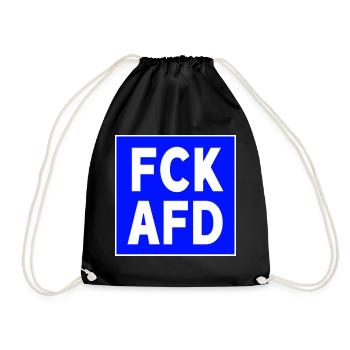 FCK AFD - Turnbeutel - Schwarz - Vorne