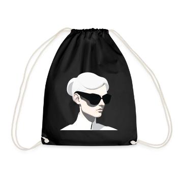 Mysterious Woman - Drawstring Bag - black - Front