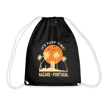 Nazare Portugal c’est le temps du surf surfeur surfeur - Sac de sport léger - noir - Devant