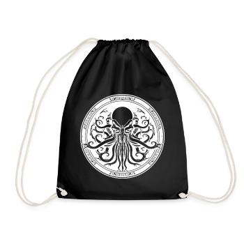 Cthulhu emblem Ancient entity - Drawstring Bag - black - Front