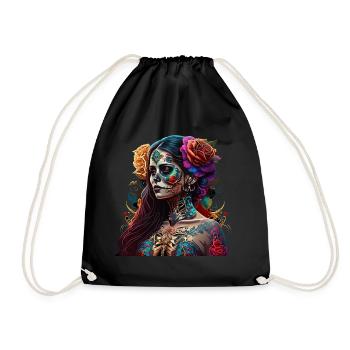 Dia de Muertos - Drawstring Bag - black - Front