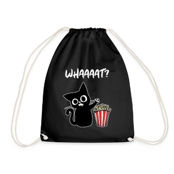 Cat Popcon Movies Dire Cinema Night Theatre - Sac de sport léger - noir - Devant