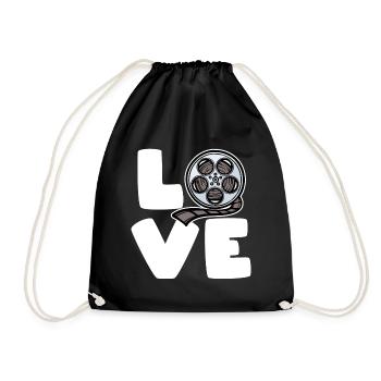 Movies Saying Binge Watching Streaming Cinema Movies - Drawstring Bag - black - Front
