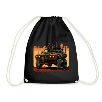 Road Trip post-apocalyptique - Sac de sport léger - noir - Devant