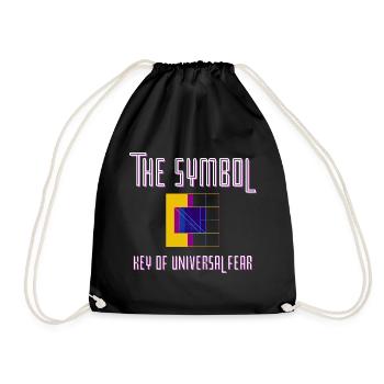 The Symbol Key of Universal Fear - Drawstring Bag - black - Front