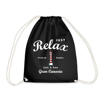 Relax, Grande Canarie, Punta de Sardina, Espagne - Sac de sport léger - noir - Devant