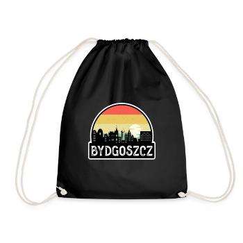Bydgoszcz Pologne Flag Skyline Souvenir de voyage - Sac de sport léger - noir - Devant