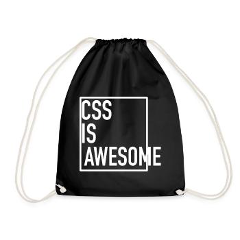 CSS is Awesome! (Even When It Overflows) - Turnbeutel - Schwarz - Vorne