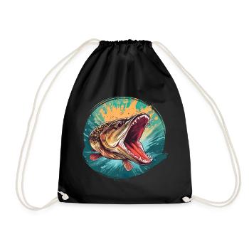 Brochet - Sac de sport léger - noir - Devant