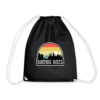Buenos Aires Argentine Flag Skyline Travel Souveni - Sac de sport léger - noir - Devant