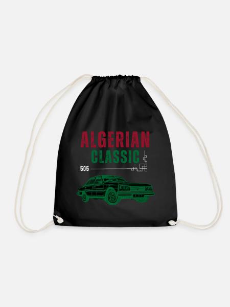 Algerian classic 505 - Drawstring Bag - black