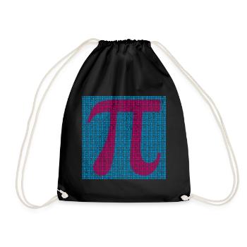 Pi Number - Drawstring Bag - black - Front