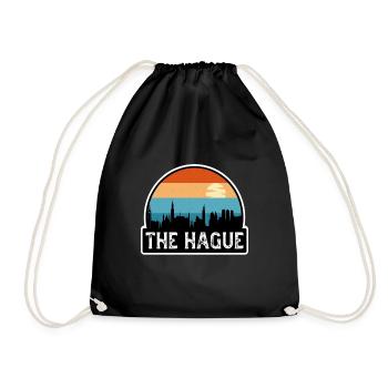 La Haye Drapeau des Pays-Bas Skyline Souvenir de voyage - Sac de sport léger - noir - Devant